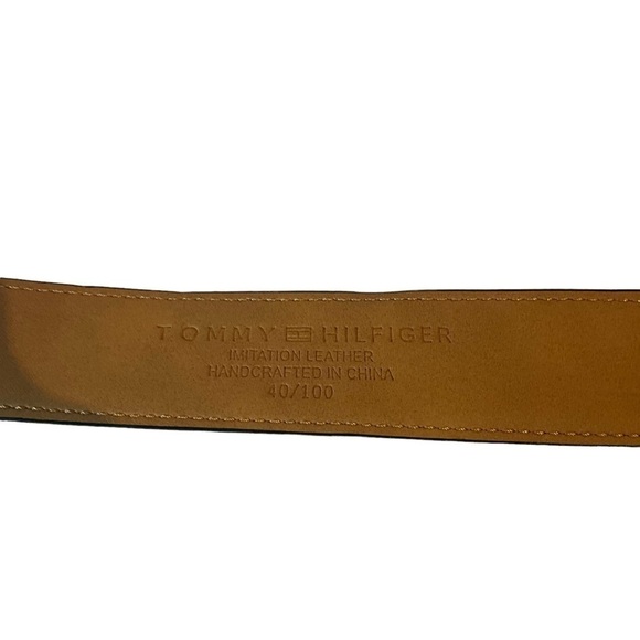 Tommy Hilfiger Brown Leather Belt Size 40 - Picture 5 of 8